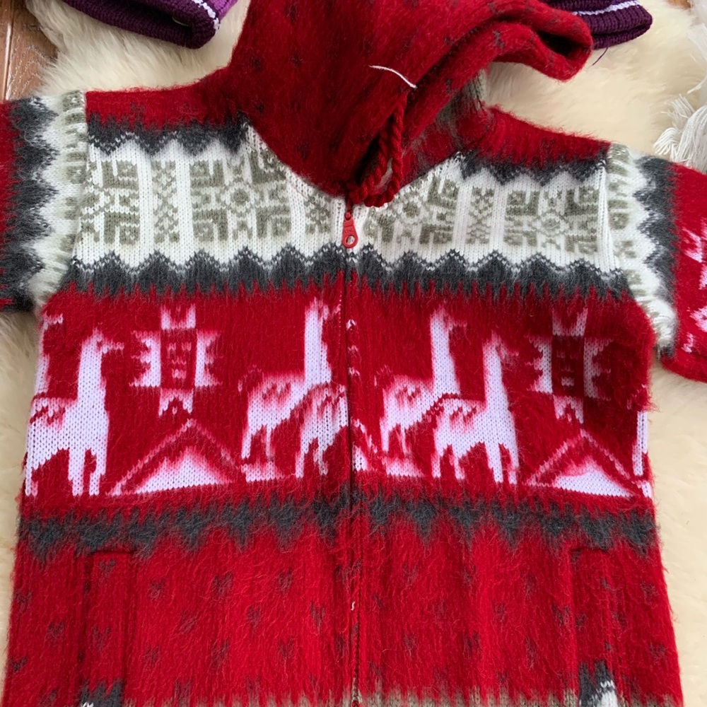 Children’s alpaca sweater from Ecuador. New.